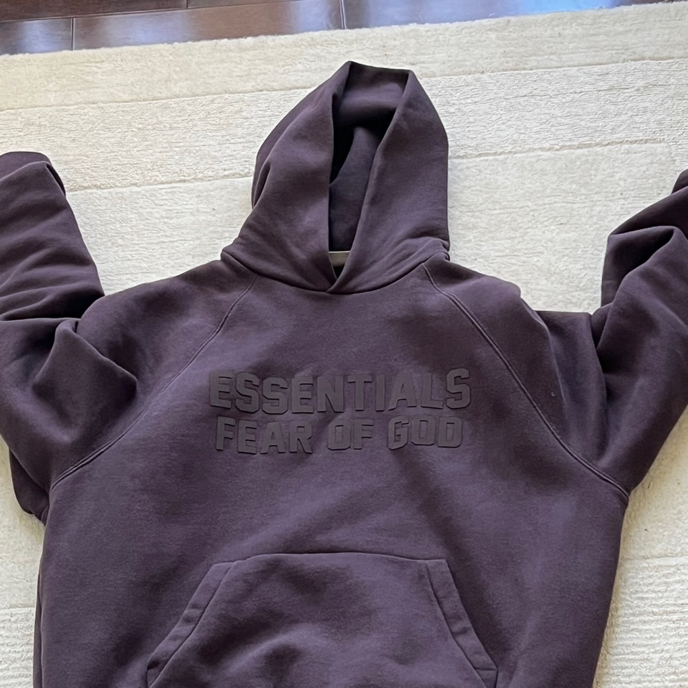 Fear of God Essential Plum Hoodie
